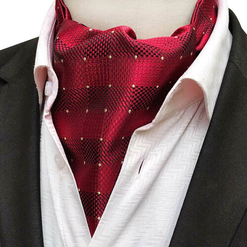 Men's Ascot Scarf Paisley Pattern Wedding Tie