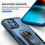 iPhone14Skal Blått6,1" Roterbart Ringstativ 8