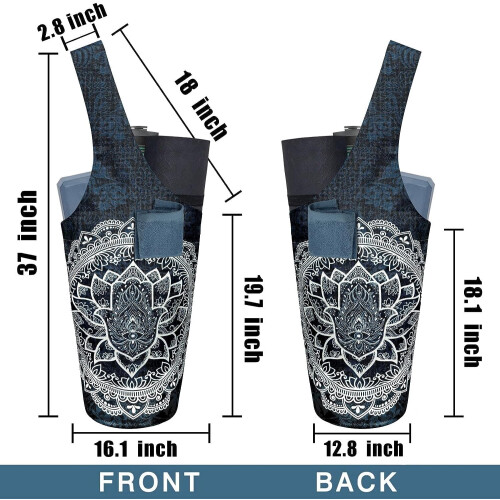 Yoga Mat Bag with Side and Zipper Pockets, One Size 1