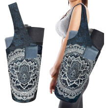 Yoga Mat Bag with Side and Zipper Pockets, One Size