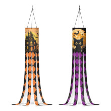 Halloween Bat and Black Cat Windsocks Waterproof Outdoor