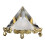 Crystal Pyramid Prism with Gold Stand 1 pc 1