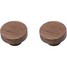 Boutons en bois massif hĂŞtre noyer 50 mm, lot de 2