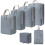 Cubes de compression gris, lot de 6, vêtements respirants 4