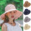 Damsolhatt med bred brätte, beige, en storlek 2