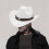 Cowboyhut Sonnenschutz Unisex Weiß 4