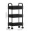 Plastic Rolling Cart with Handle 2-Tier to 4-Tier 8