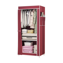 Tragbarer Kleiderschrank aus Stoff mit Fächern (1 Stück)