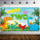 Dinosaurier-Geburtstags-Hintergrundbanner für 2-Jährige 1