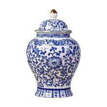 Pot à thé en porcelaine bleue et blanche (1 pièce)