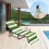 Stripe Beach Chair Cover with Side Pockets Quick Dry 4