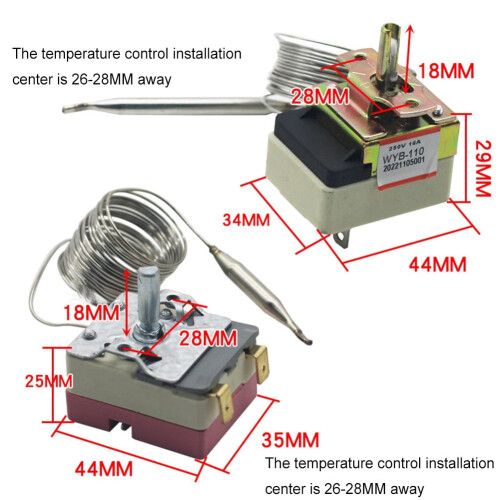 Mechanical Temperature Controller for Ovens and Heating 1