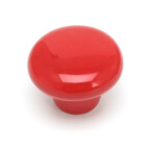 (red,S)Candy Color Round Furniture Knobs Ceramic Drawer Knob Cabinet Pulls Cabinet Closet Pull Cupboard
