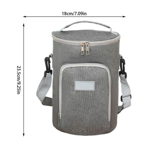 Sac isotherme rond pour bento (1 pièce)