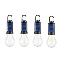 Vintage solar bulb lamp Type-C charging warm light