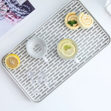 Plateau de cuisine blanc pour comptoir, 1 pièce, 39 x 22,5 cm