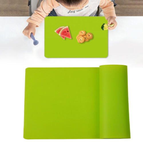 Tapis de comptoir en silicone vert antidérapant 40 x 30 cm