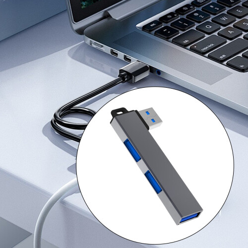 Aluminium-USB-3.0-Hub mit 3 Anschlüssen für Windows und Android 1