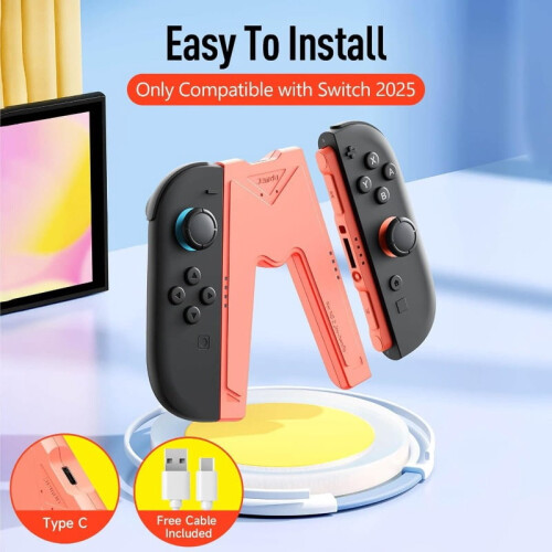 Magnetischer Joy-Con-Ladegriff für Switch2 (Schwarz) 1