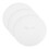 Couvercle de bonde de baignoire blanc, 3 pièces 5
