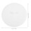 Couvercle de bonde de baignoire blanc, 3 pièces 2