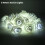 (White) Simulation Rose Lamp String Fashion Delicate Plastic Led Decoration Portable 1