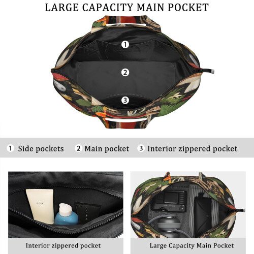 Γυναικεία αδιάβροχη τσάντα γυμναστικής Duffle, μεγάλη για σύντομες εξορμήσεις 2
