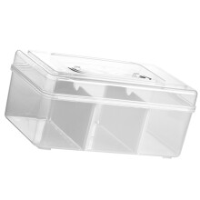 Boîte de rangement transparente avec couvercle (1 pièce)