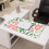 Ροζ floral mouse pad γραφείου, αδιάβροχο, πλενόμενο 35,4x15,7 ίντσες 3