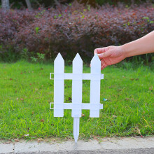 PVC Garden Fence Panel Outdoor Decorative Barrier 1 Piece