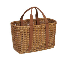 Handlicher Aufbewahrungskorb aus Rattan für Outdoor-Camping und zum Einkaufen