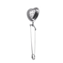 Heart-Shaped Tea Ball Infuser Stainless Steel 1.7" x 6"