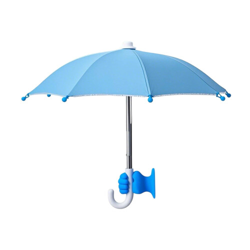 Mini parapluie pour téléphone avec support à ventouse réglable (1 pièce)