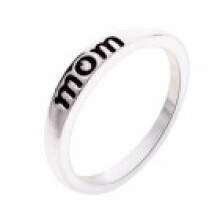 (5) Alloy Silver Ring Plated Jewelry Fashion Casual Simple Mothers Gift Day Jewelry