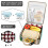 Tragbare, isolierte Lunchtasche mit Sonnenblumenmuster 3