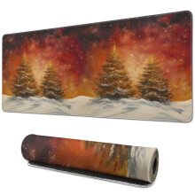 Gaming muismat groot, 31,5 x 11,8 inch, gestikte randen