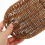 Rustikaler Brotkorb aus Rattan, handgefertigt, 1 Stück 8