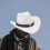 Cowboyhut Sonnenschutz Unisex Weiß 3
