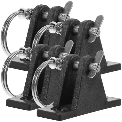 Boat Bimini Deck Hinges Nylon 4 pcs with Mount Base and 1