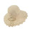 Damsolhatt med bred brätte, beige, en storlek 1