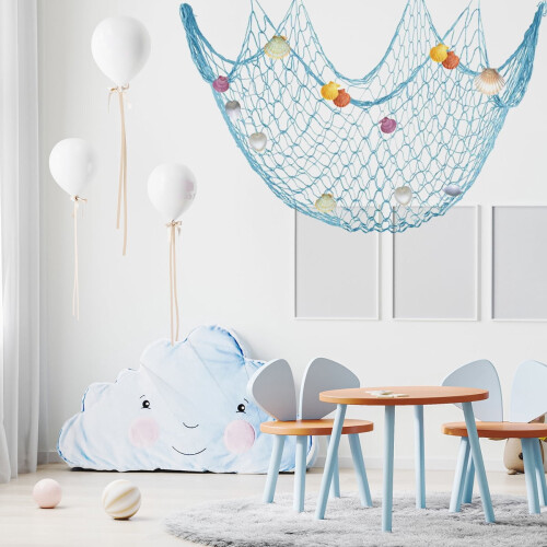 Väggbonader med bomullsnät, beige, 2 st, 94 x 228 cm 2