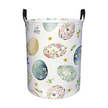 Zusammenklappbarer Wäschekorb mit Osterblumenmuster (1 Stück)