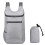 Sac à dos pliable, léger et imperméable, gris 1