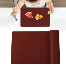 Tapis de comptoir en silicone marron 40 x 30 cm antidérapant