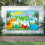 Dinosaurier-Geburtstags-Hintergrundbanner für 2-Jährige 4