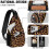 Γυναικείο σακίδιο πλάτης Leopard Print Sling Μικρή τσάντα χιαστί 4