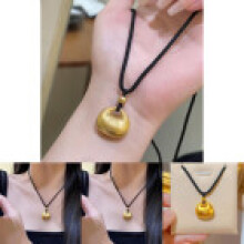 Trendy Stylish And Black Lucky Fat Pendant Necklace Retro And Artistic Perfect Giving For Gift