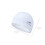 White Fabric Swim Cap High-Elastic Breathable One Size 3