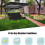 Outdoor Waterproof Swing Canopy Cover Set 3