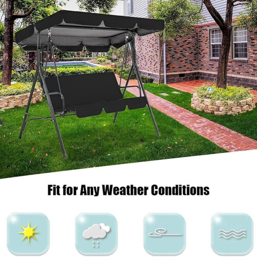 Outdoor Waterproof Swing Canopy Cover Set 2
